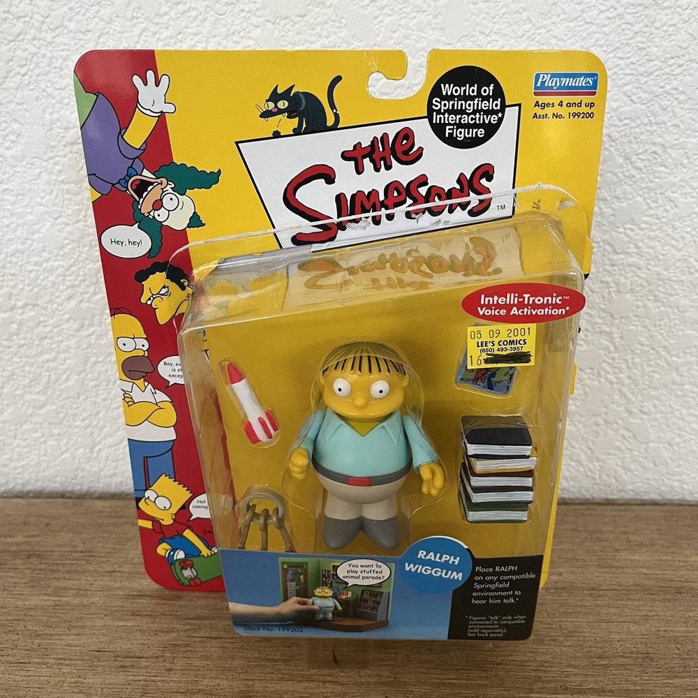 Simpsons RALPH WIGGUM Series 4 Playmates Figure SEALED NEW 2001 READ